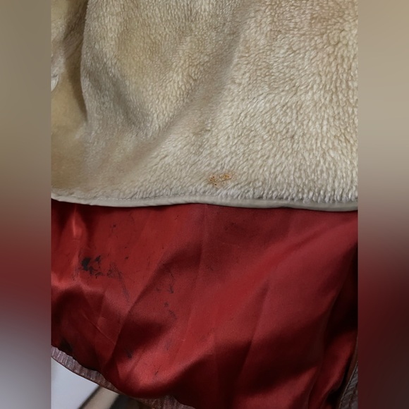 Martini Cognac Brown Leather Jacket with Removable Faux Fur Lining - Picture 12 of 15